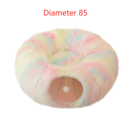 2 in 1 Round Tunnel Cat Bed