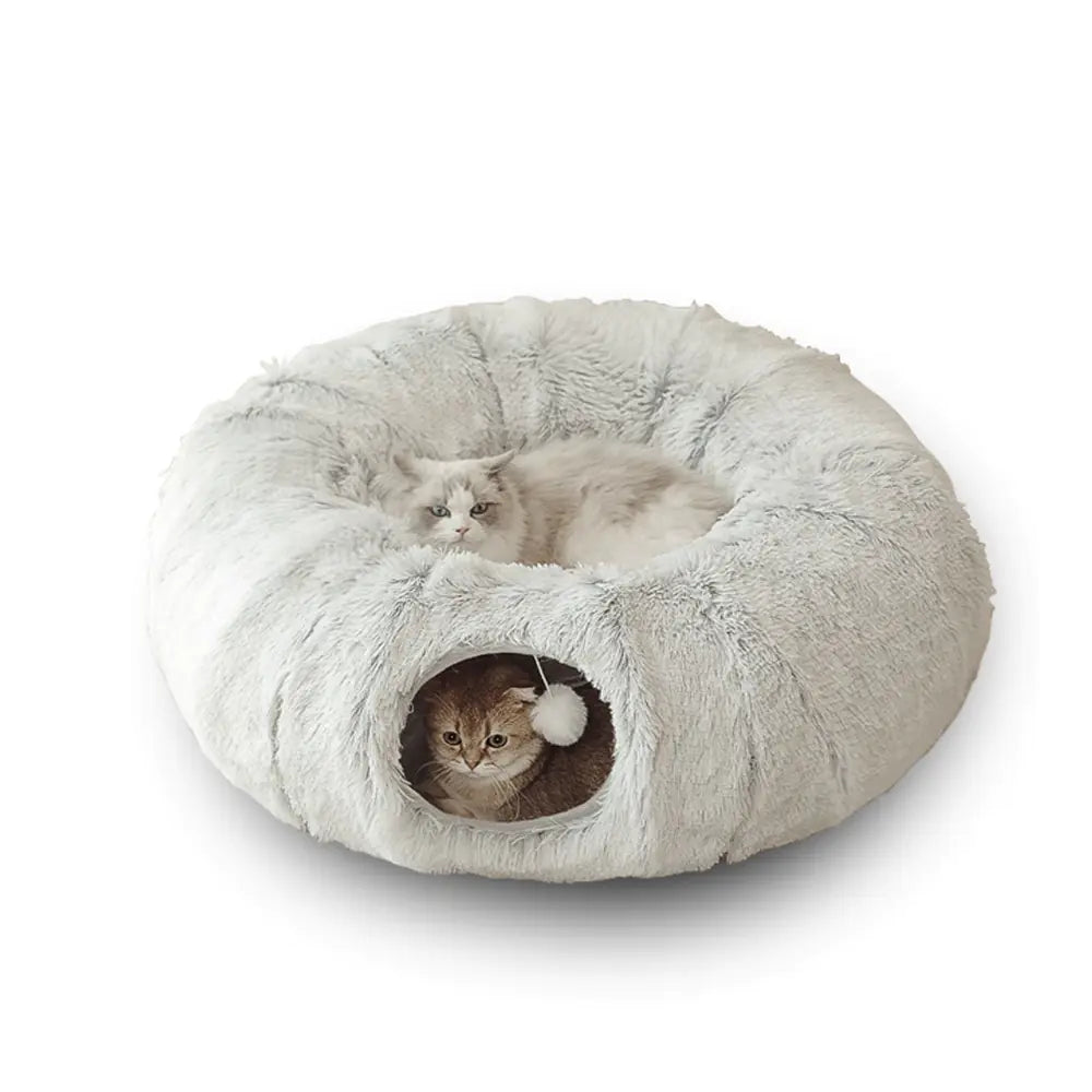 2 in 1 Round Tunnel Cat Bed